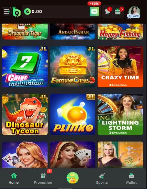 Real Games Available In B9 Game